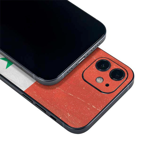 Syria Flag Distressed iPhone 12 Mini Skin